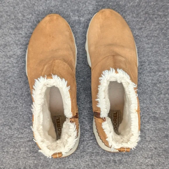 Sorel Kinetic Ankle Boots Waterproof Suede Tan Women's 7 - Picture 11 of 16